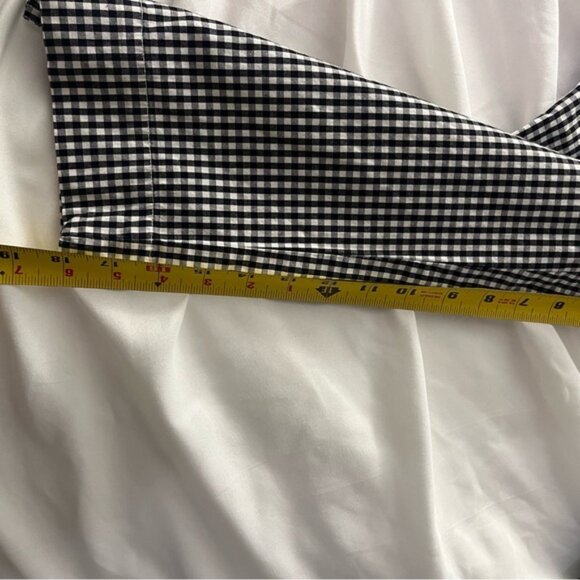Lauren Ralph Lauren Gingham Check Ankle Pants Stretch 6 - Picture 10 of 10